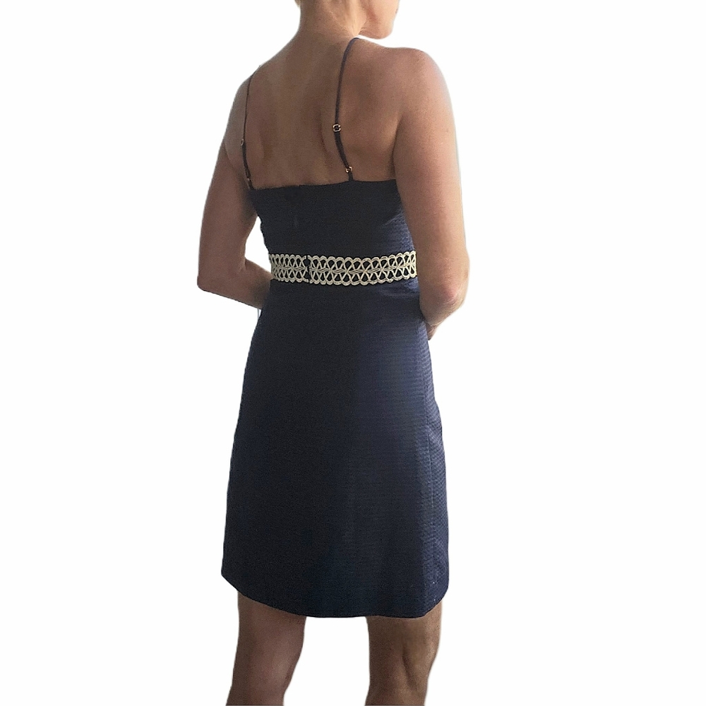 LILLY PULITZER Trista Shift Dress in True Navy - Picture 9 of 13